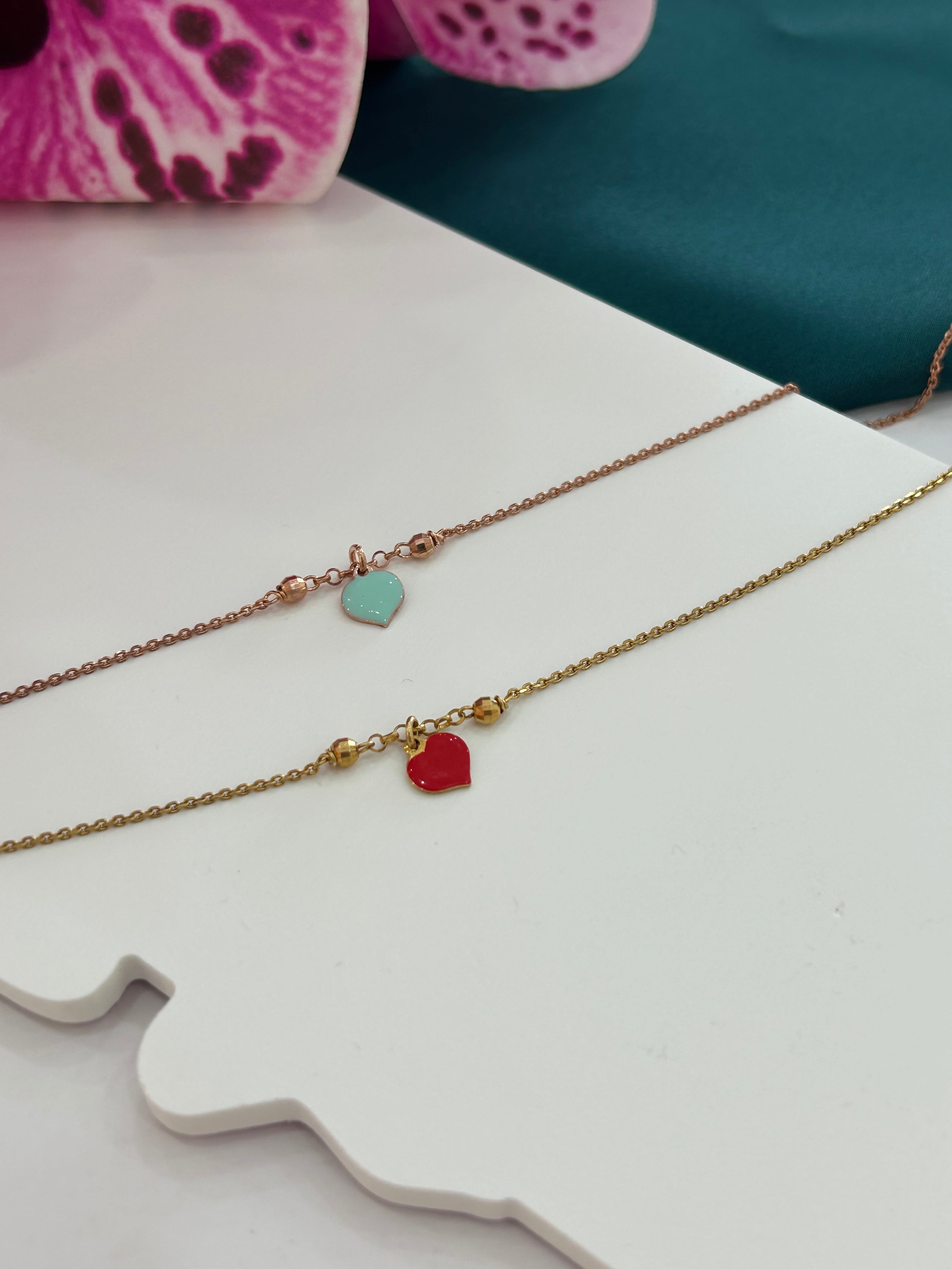 Cavigliera Cuore Color