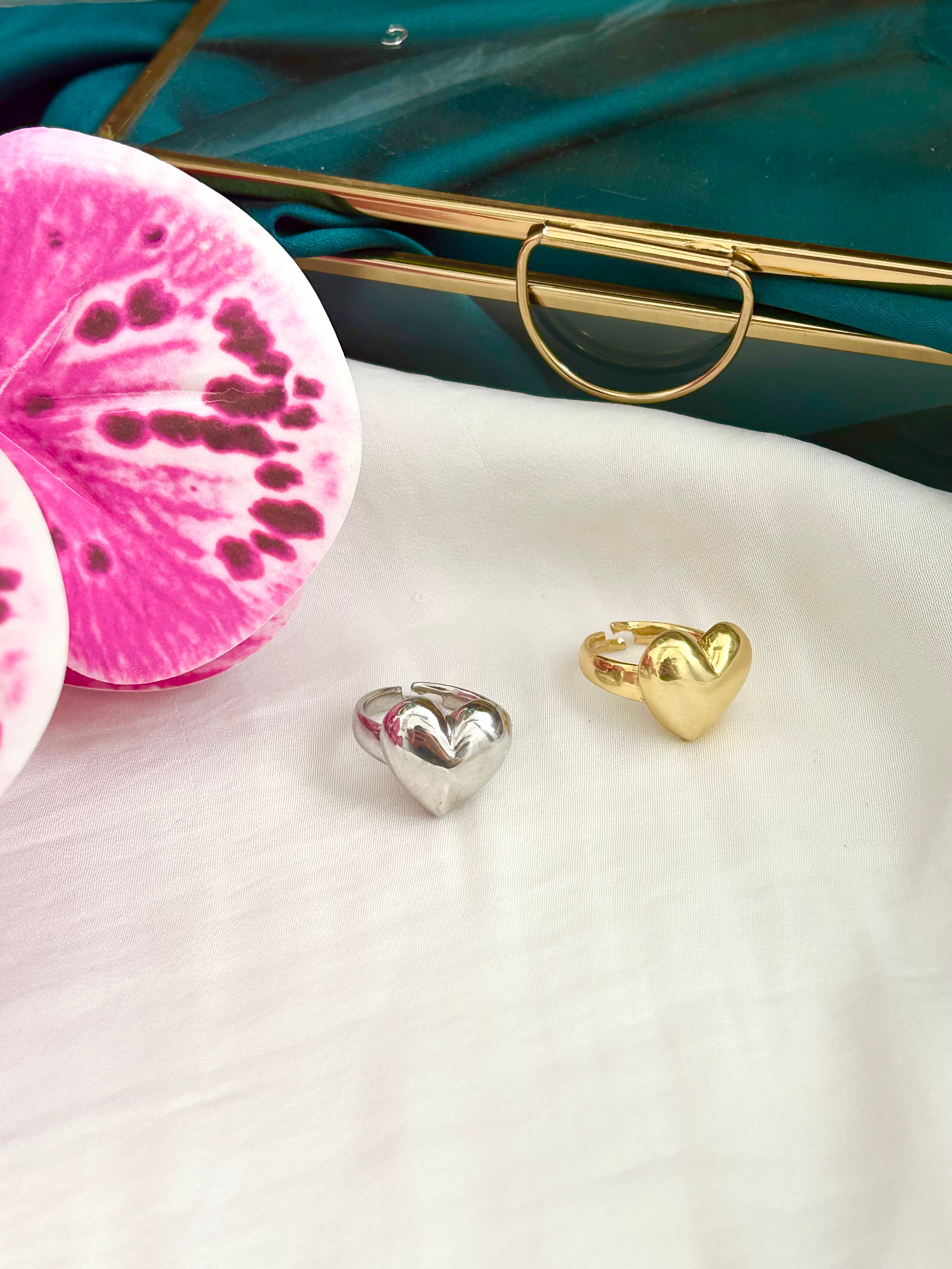 Anello Cuore Bombato