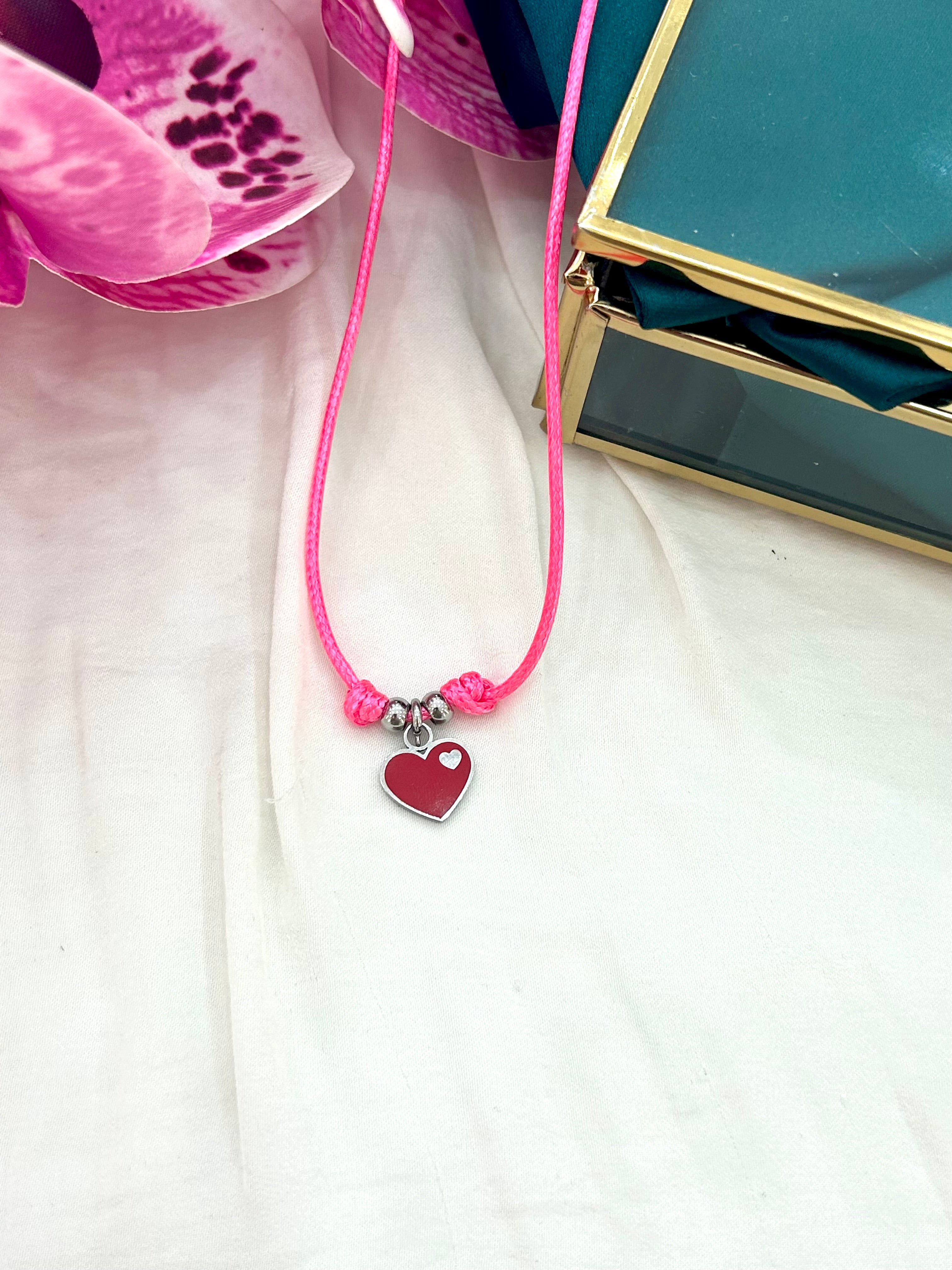 Collana Summer Cuore Rosso