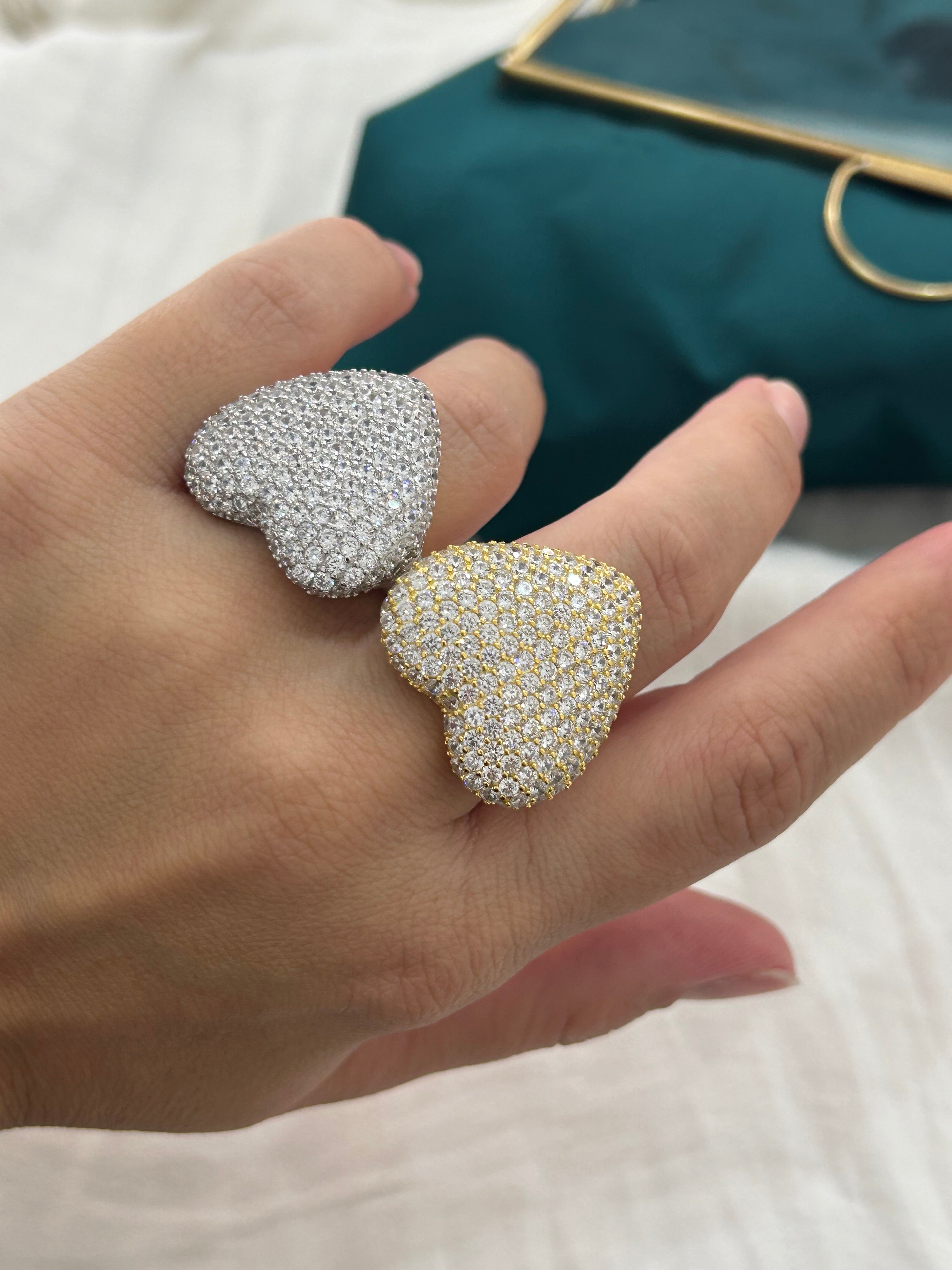 Anello Big Cuore Lux