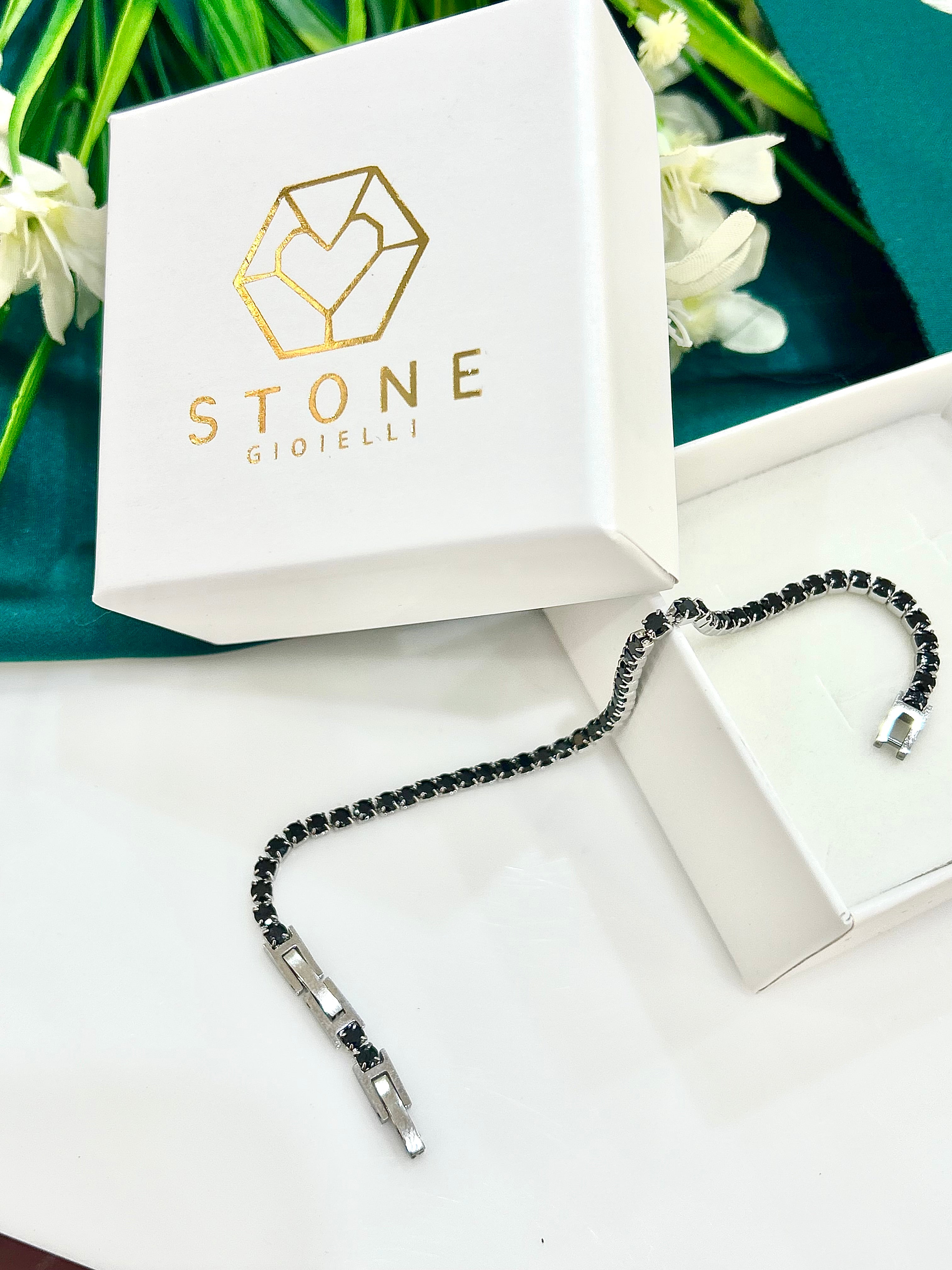 Bracciale Tennis Nero