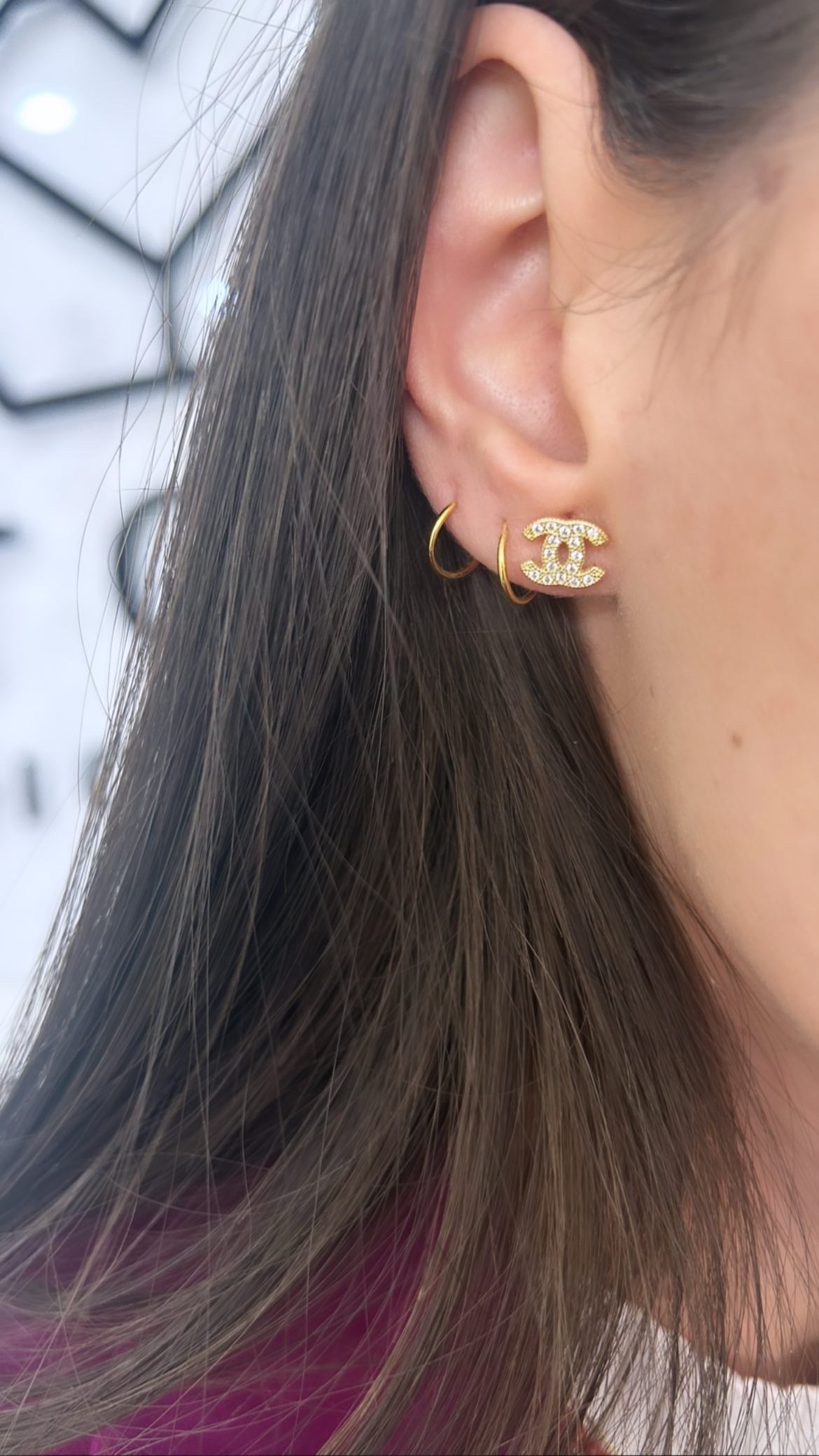 Mini Chanel zirconati