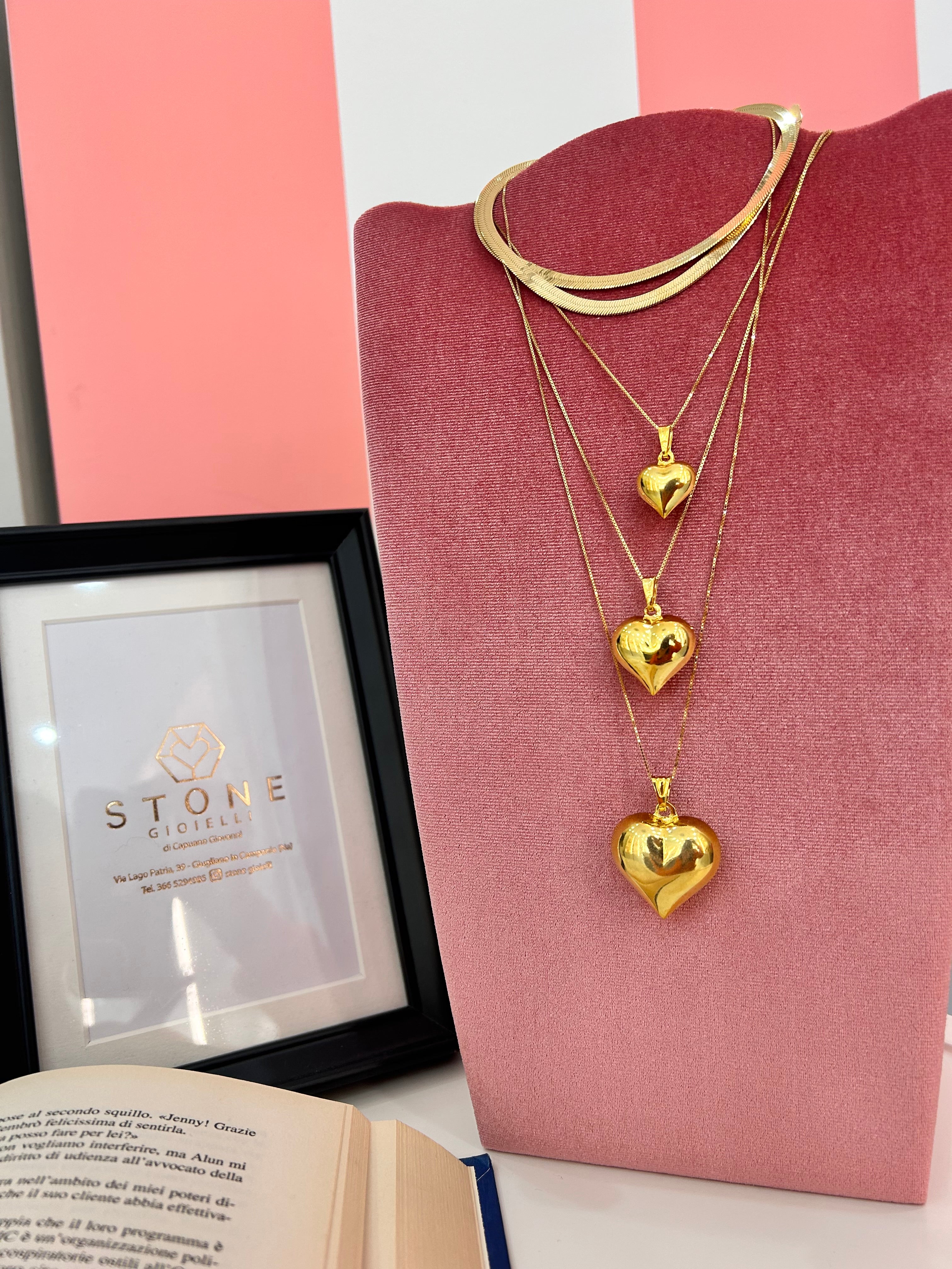 Collana Cuore Bombato