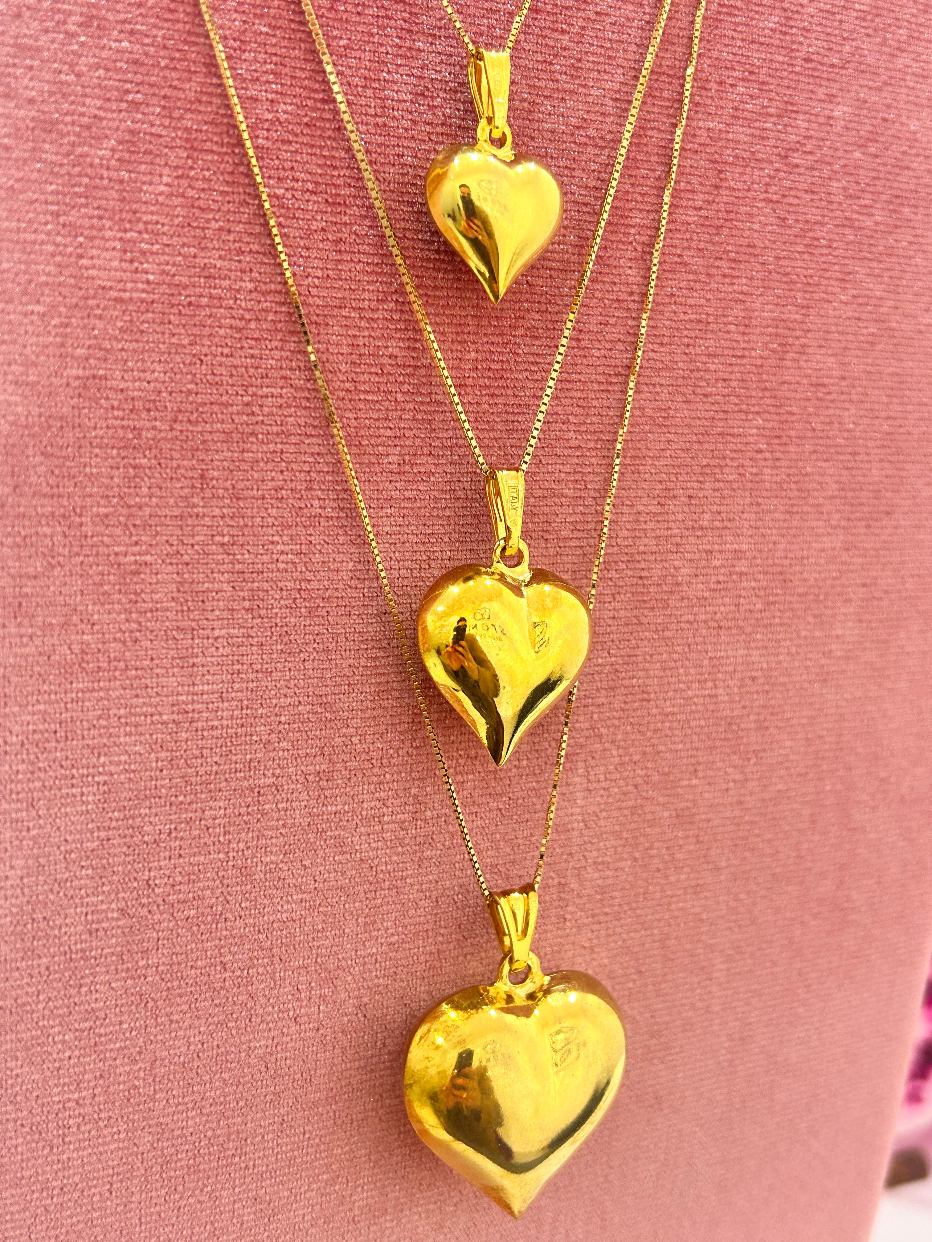 Collana Cuore Bombato