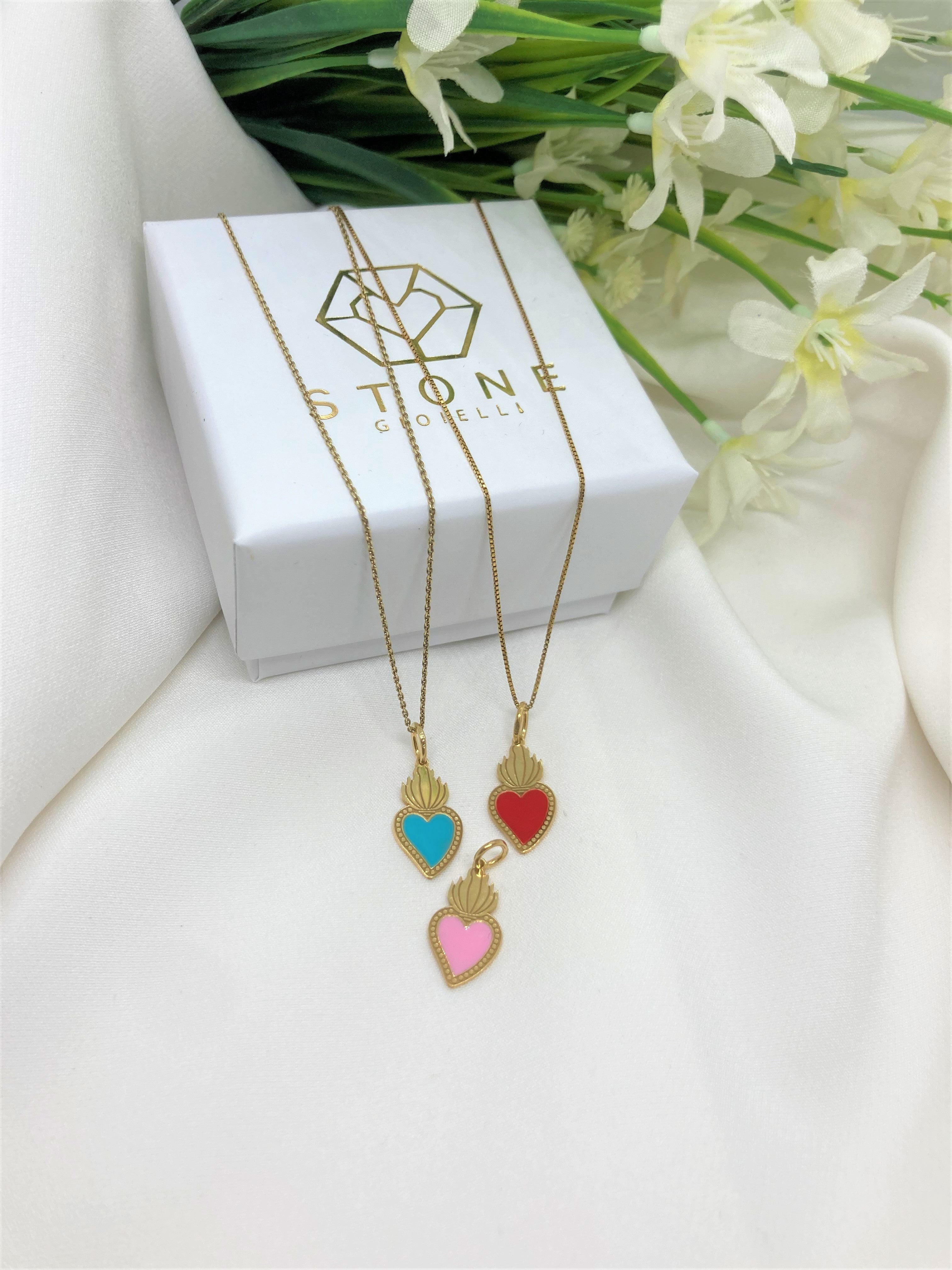 Collana Cuore Sacro Color