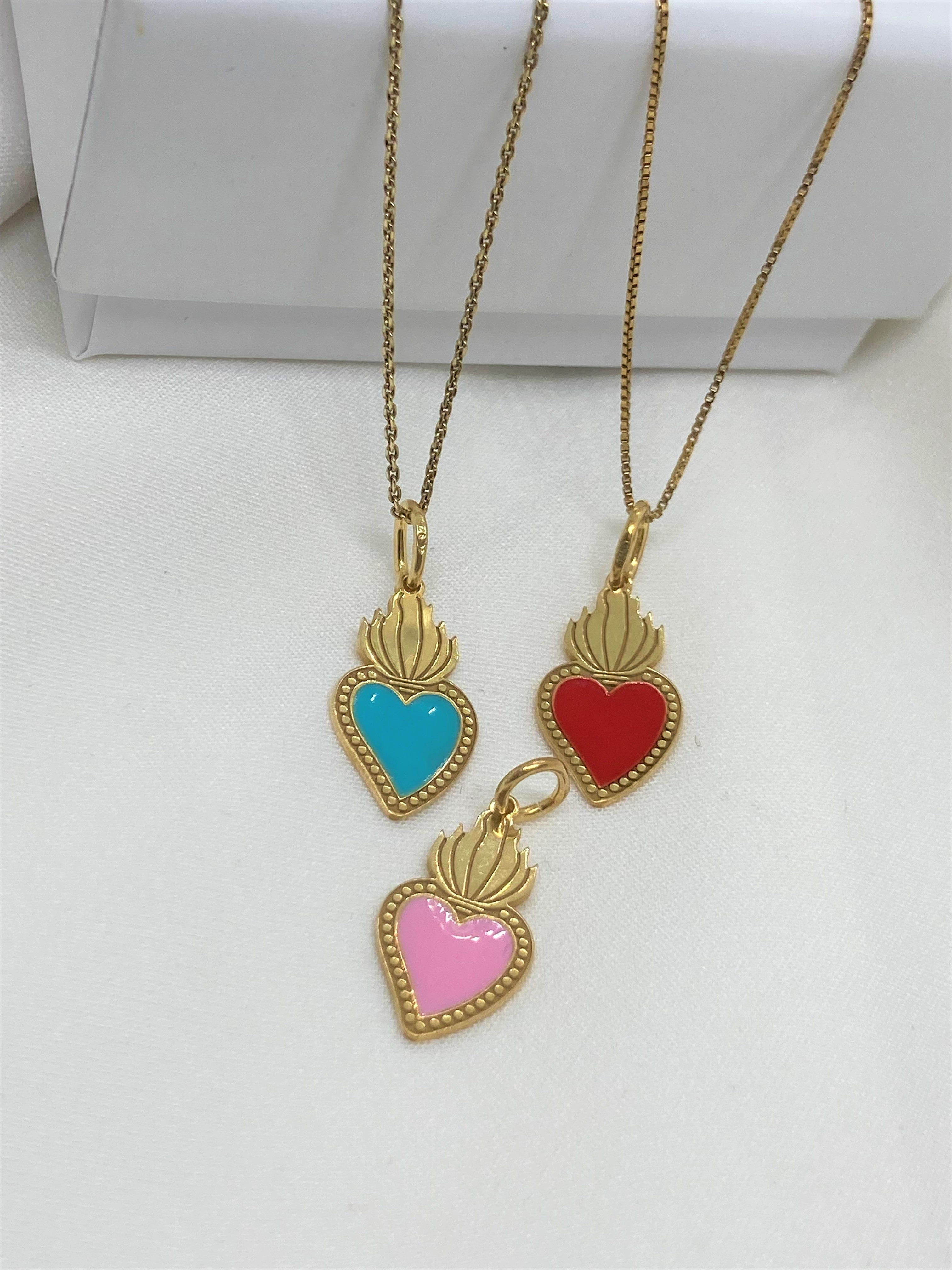 Collana Cuore Sacro Color
