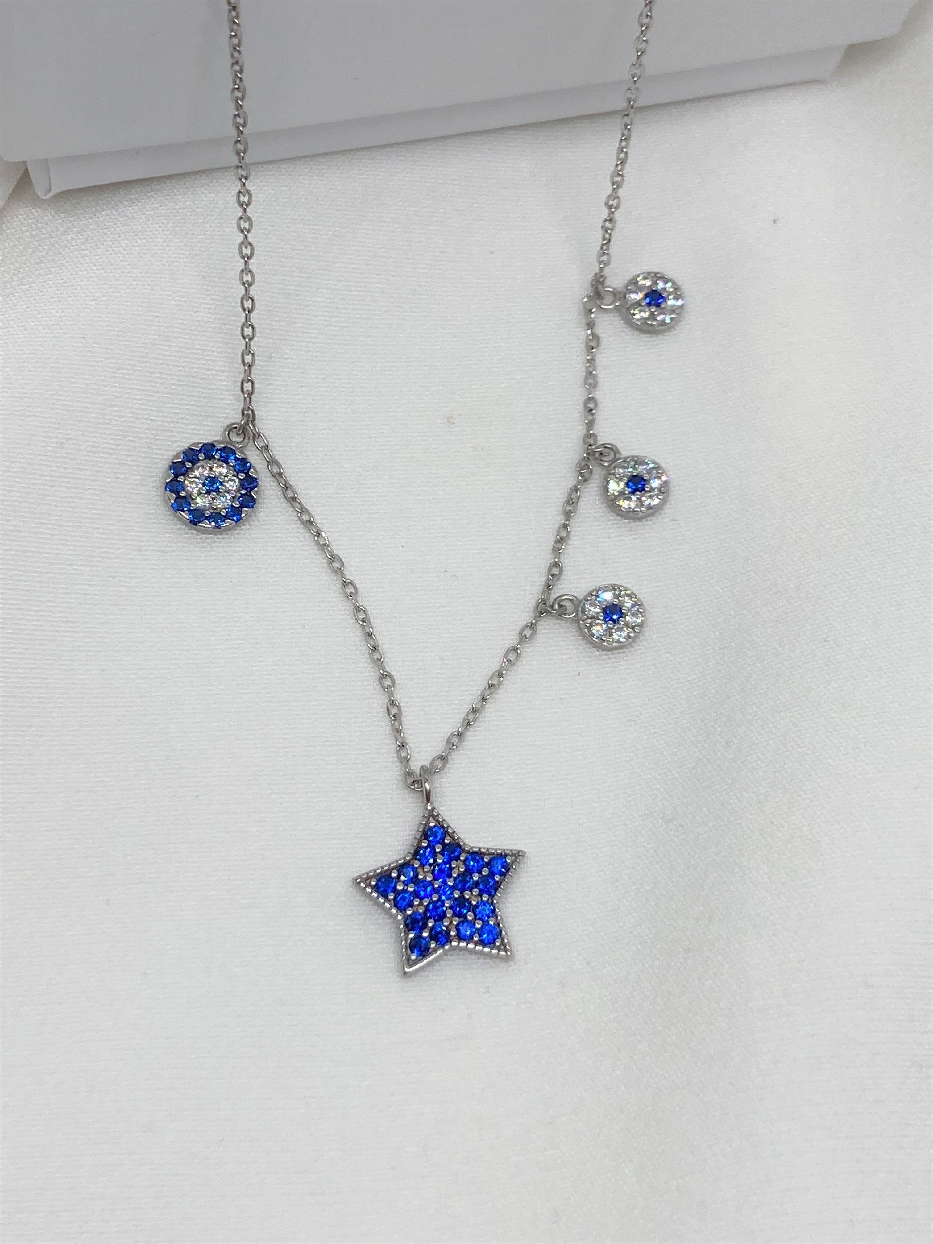Collana Stella Blu