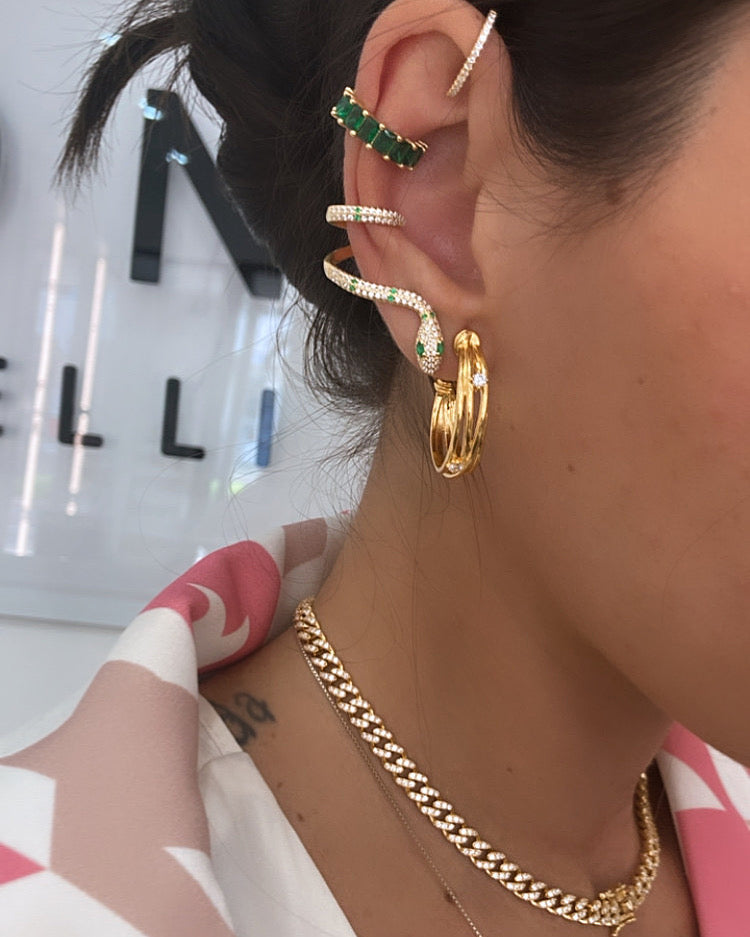 Ear Cuff Green