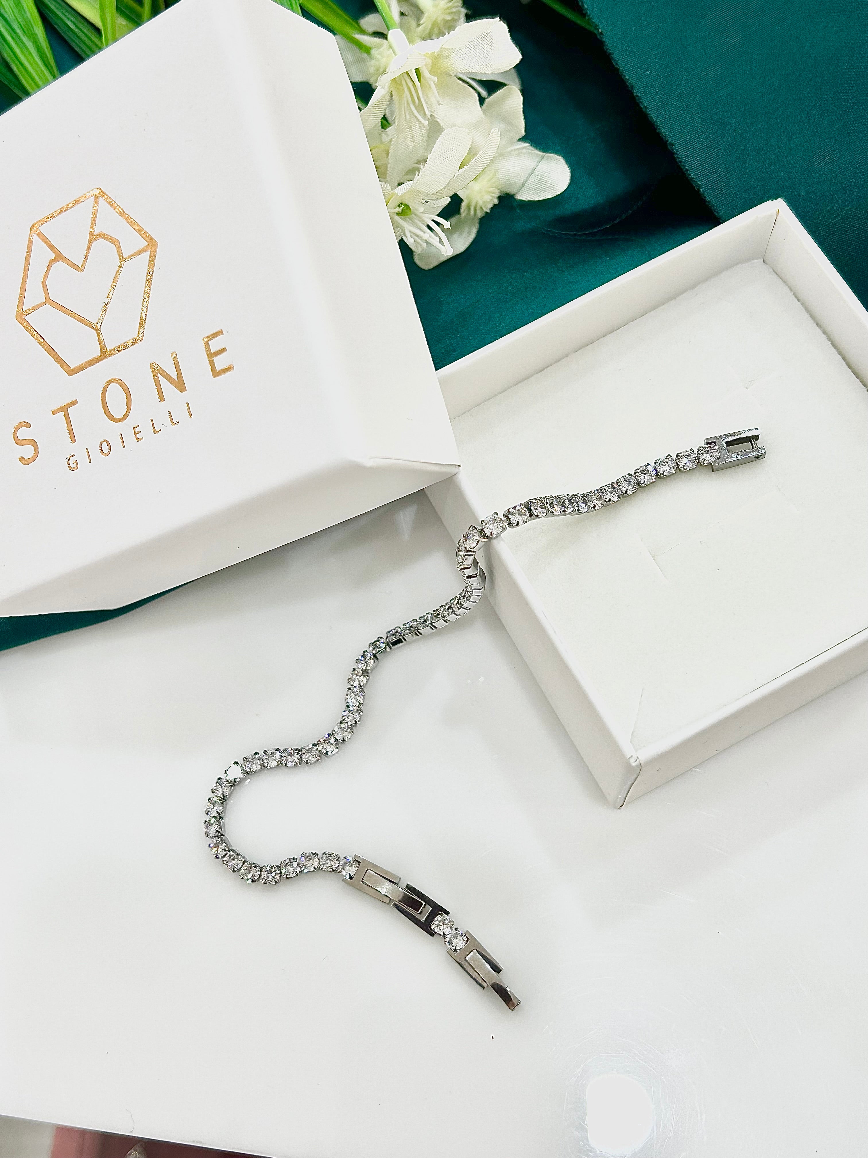 Bracciale Tennis Bianco