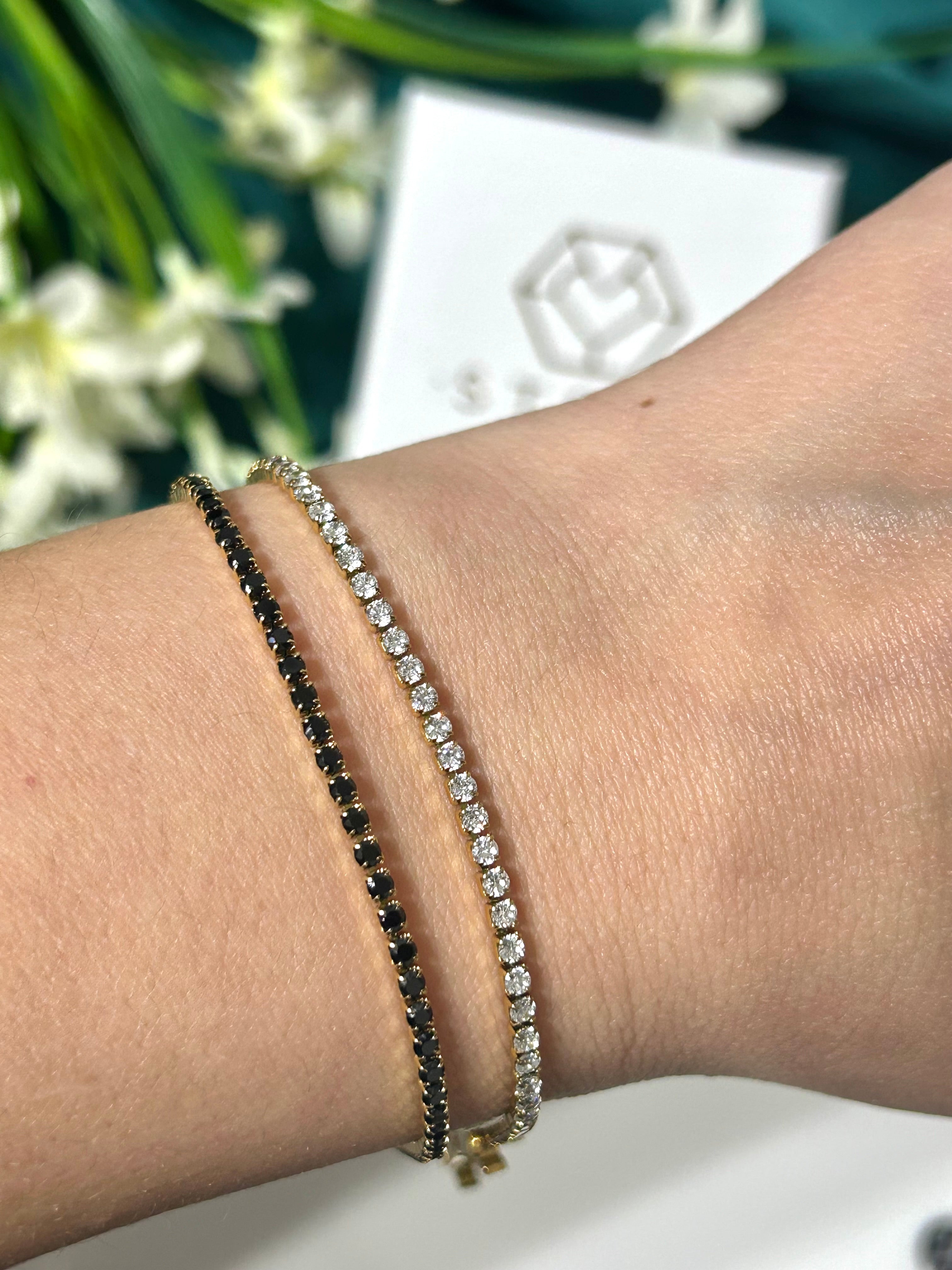 Bracciale Tennis Slim Gold